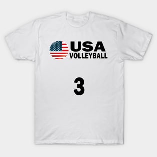 USA Volleyball #3 T-shirt Design T-Shirt